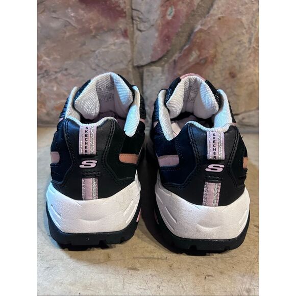 Skechers Sport Women's Size 10 Lace Up Sneakers Black & Pink #11065 - Picture 5 of 11